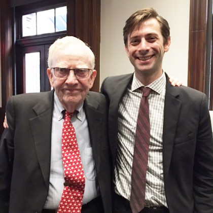 Legendary Brooklyn Heights Preservationist, Otis Pearsall and history buff (who knew?) Councilman Steve Leven